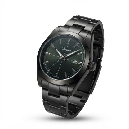 Men's All-Black Stainless Steel Watch