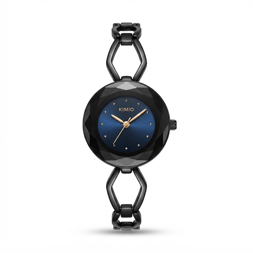 KIMIO Women's Black Bracelet Watch