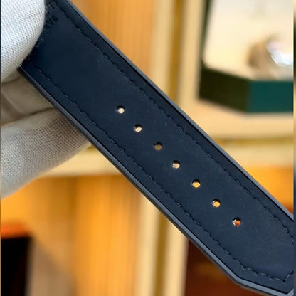 Hubot Men's Half Skeleton Watch