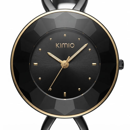 KIMIO Women's Black Bracelet Watch